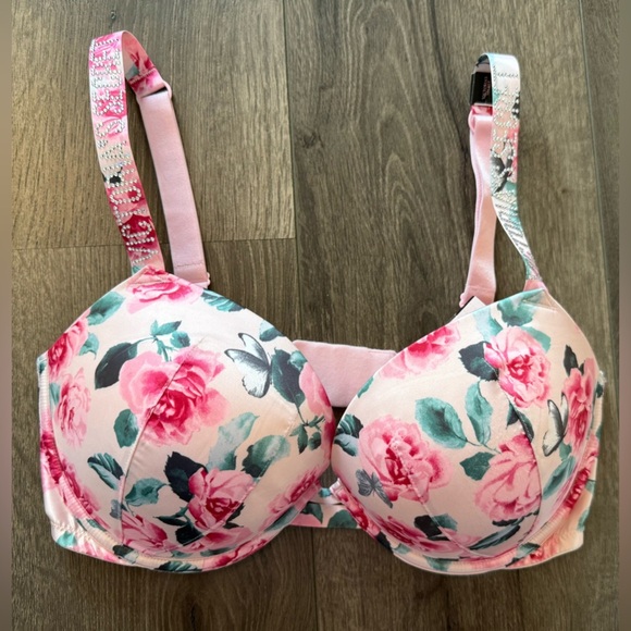 Victoria's Secret Other - NWT Victoria’s Secret Very Sexy Push Up Bra Pink Floral Design Size 36 D
